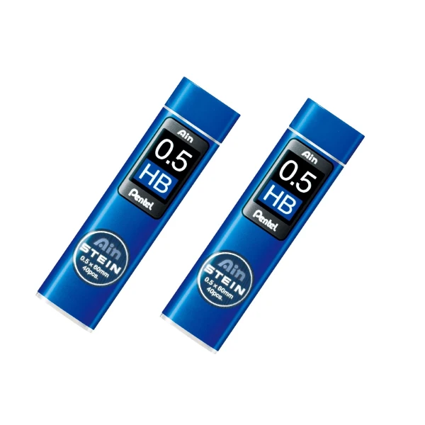 【Pentel 飛龍】飛龍AIN自動鉛筆芯/HB/2入/WC275-HB2(2入)