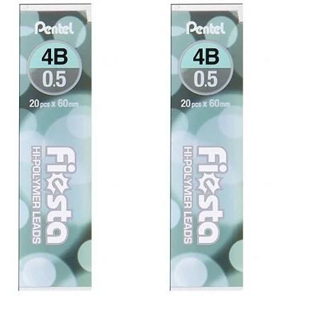 【Pentel 飛龍】飛龍20入鉛筆芯/4B2入/PC235-4B2P(2入)