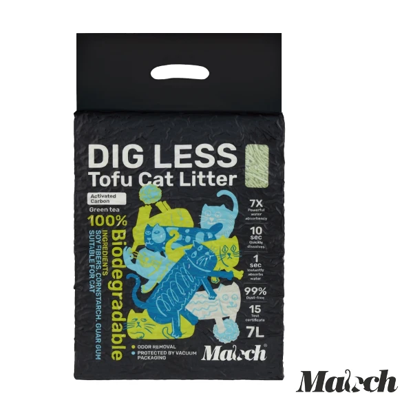 【Maoch 喵趣】消臭豆腐貓砂-碳淨茶酚(7L)