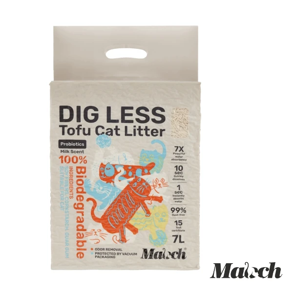 【Maoch 喵趣】消臭豆腐貓砂-益菌奶香(7L)