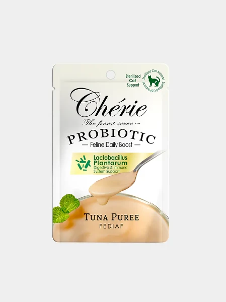 【Cherie 法麗】乳酸菌主食貓餐包-鮪魚肉泥(結紮貓保健)(40g)