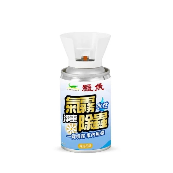 【鱷魚】氣霧淨車除蟲噴霧-純白花語100ml(1入)
