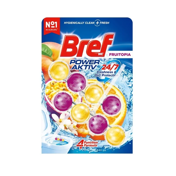 【BREF 妙力】懸掛式馬桶清潔球-百香蜜桃(50g*2入)