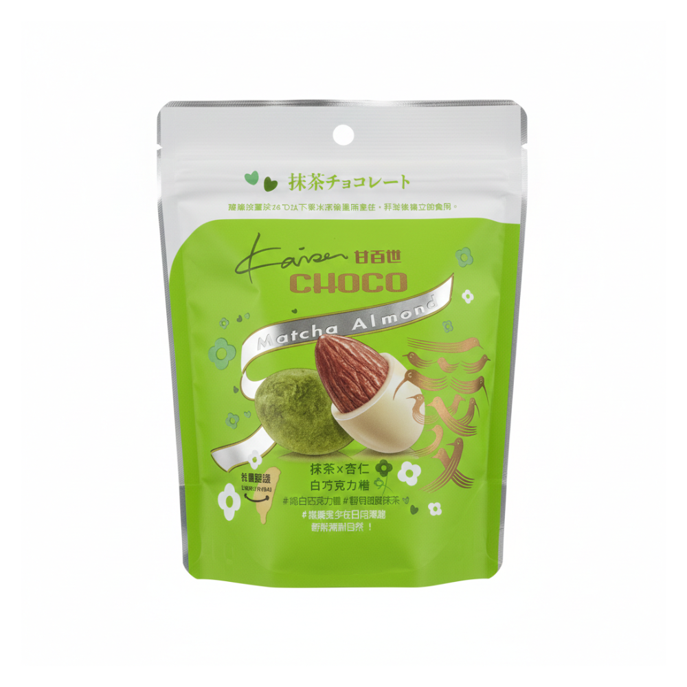 【甘百世】抹茶杏仁白巧克力(120g) - 全聯全電商