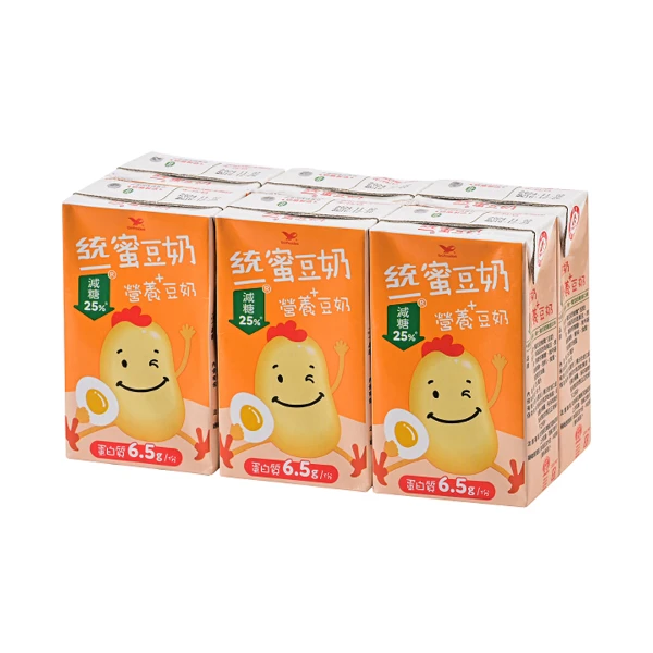 【統一】蜜豆奶營養+豆奶(250ml*6入)