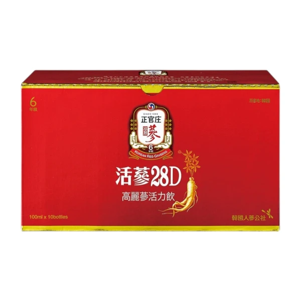 【正官庄】活蔘28D高麗蔘活力飲(100mlx10瓶)