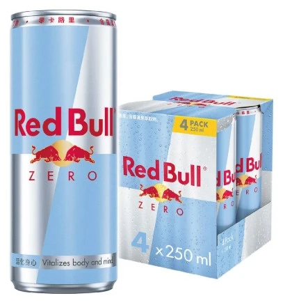 【Red Bull 紅牛】零卡能量飲料(250ml*4入)