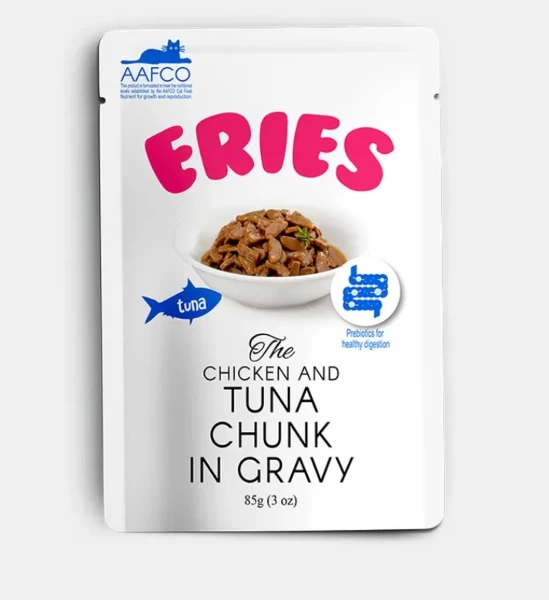 【ERIES 伊瑞思】主食貓餐包-雞、鮪雙拼(85g)