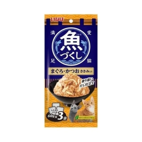 【CIAO】貓用餐包滿魚盛宴鮪魚&鰹魚&雞肉(60g*3入)