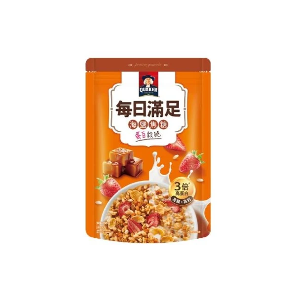 【桂格】每日滿足蛋白穀脆-海鹽焦糖(250g)