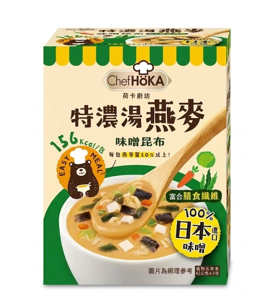 【荷卡廚坊】特濃湯燕麥-味噌昆布(42g*5入)