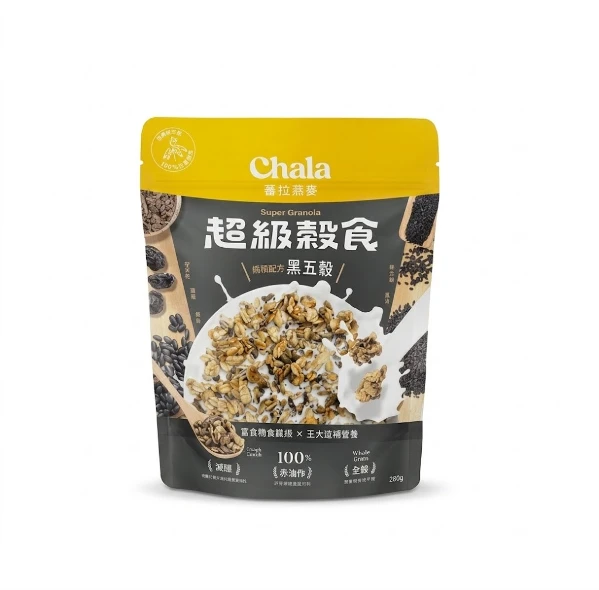 【The Chala 蕎拉燕麥】超級穀食膳糧配方-黑五穀(280g)
