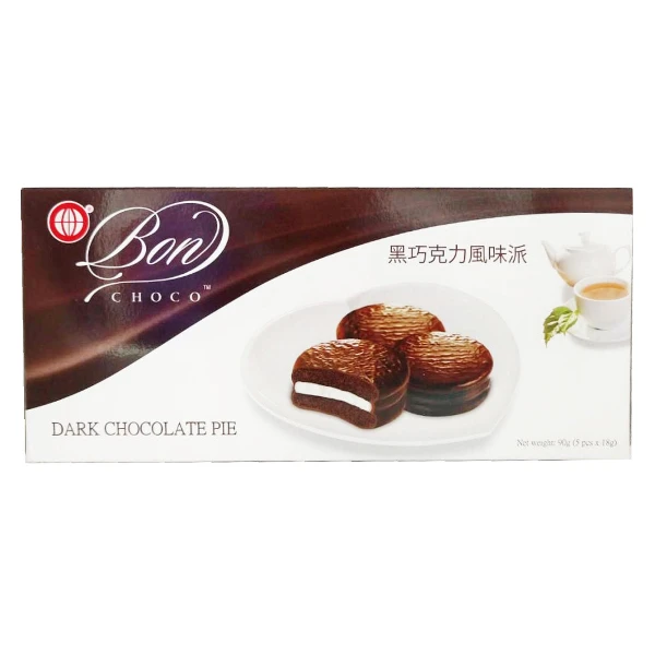 【地球牌】黑巧克力風味派(90g)
