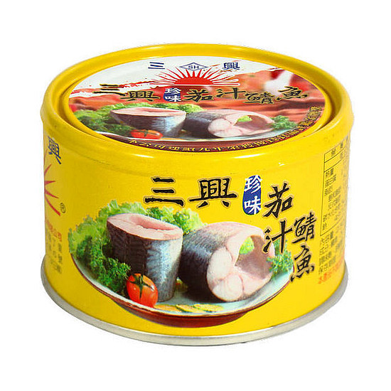 【三興】珍味茄汁鯖魚（易開罐(２３０ｇ＊３固形量１４５ｇ)