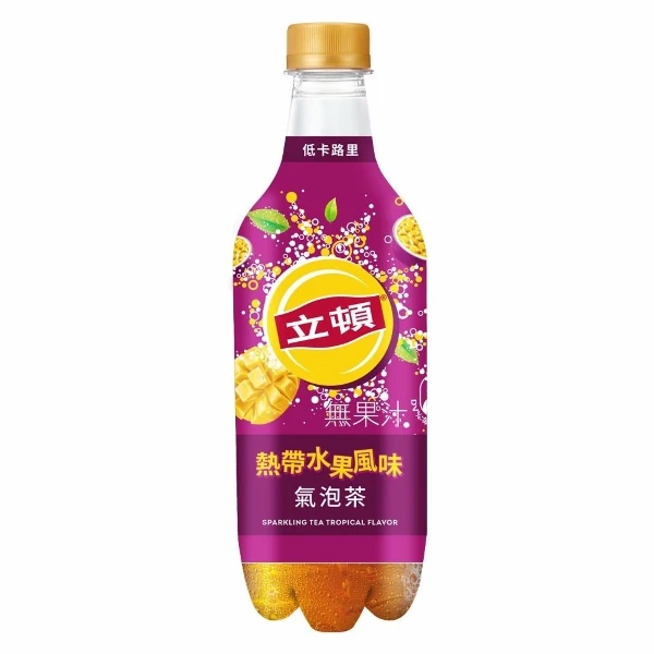 【立頓】氣泡茶-熱帶水果風味(500ml*4入)
