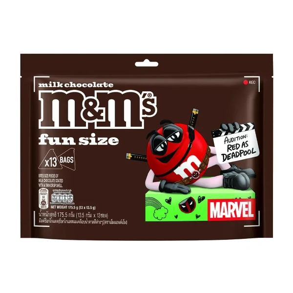 【M&M'S】牛奶糖衣巧克力分享包-漫威聯名(175.5g)
