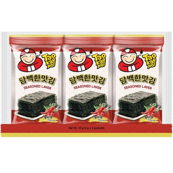 【小老板】韓式海苔(辣味)(12g(4g*3入))