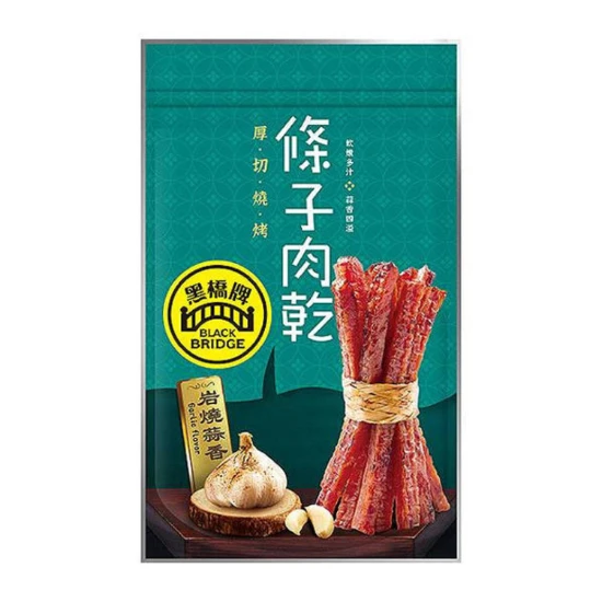 【黑橋牌】條子肉乾-岩燒蒜香(110g)