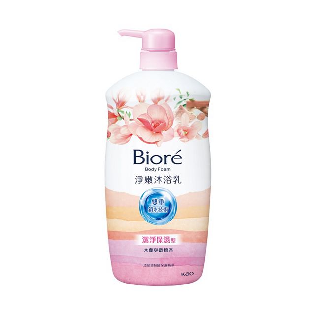 【Biore 蜜妮】淨嫩沐浴乳潔淨保濕型-木蘭與麝檀香(1000g)