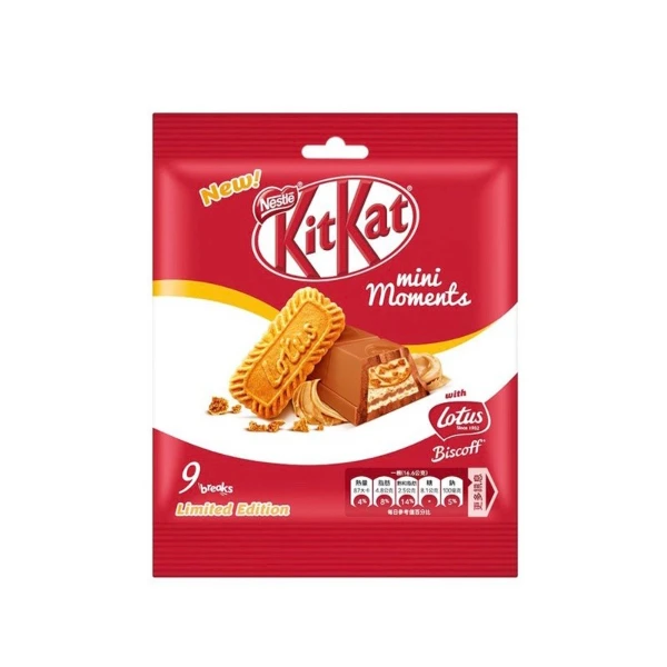 【雀巢】KitKat奇巧巧克力-蓮花脆餅(149.4g)