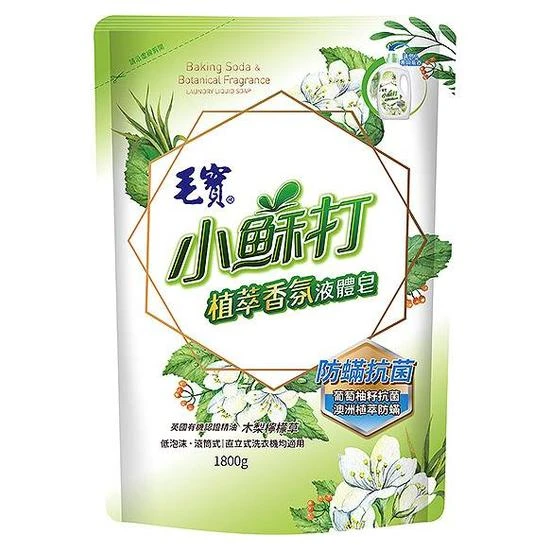【毛寶】小蘇打植萃香氛液體皂補充包-防蹣抗菌(1800g)