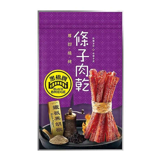 【黑橋牌】條子肉乾-鐵板黑胡椒(100g)