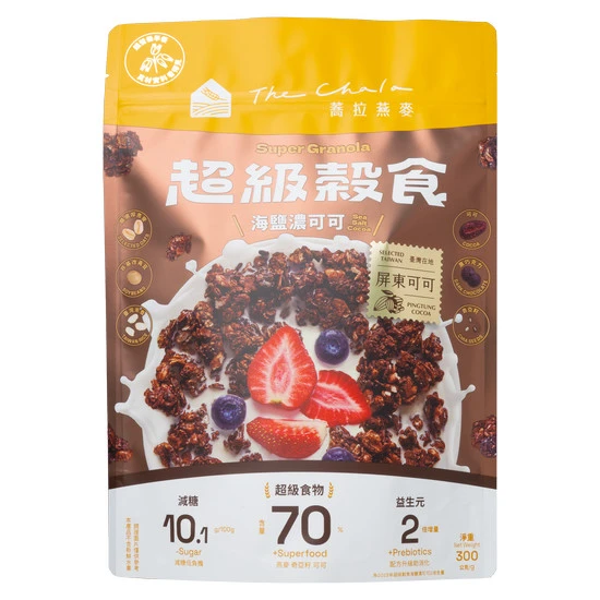 【The Chala 蕎拉燕麥】超級穀食-海鹽濃可可(300g)