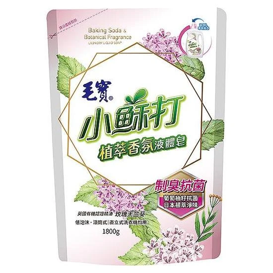 【毛寶】小蘇打植萃香氛液體皂補充包-制臭抗菌(1800g)