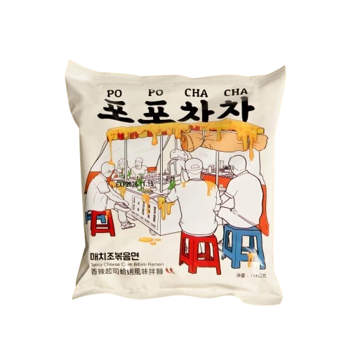 【POPOCHACHA】拌麵袋麵-香辣起司蛤蜊風味(114g*4入)