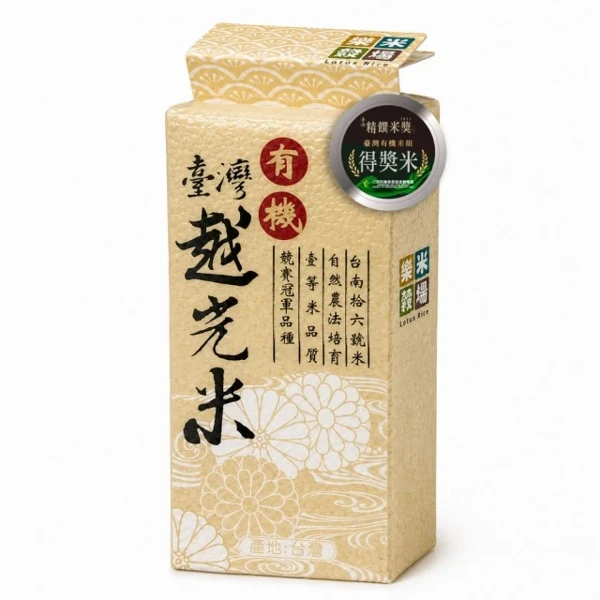 【樂米穀場】有機台灣越光米(一等米)(1000g)