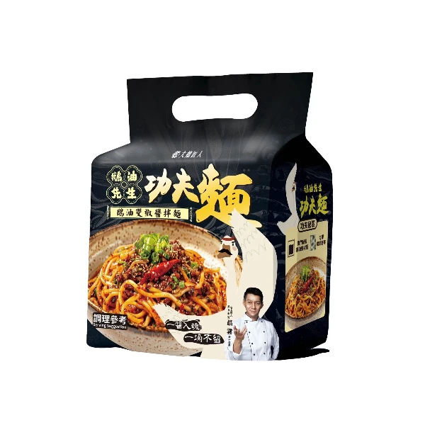 【大拙匠人】鵝油先生功夫麵-鵝油雙椒醬拌麵(110g*3入)