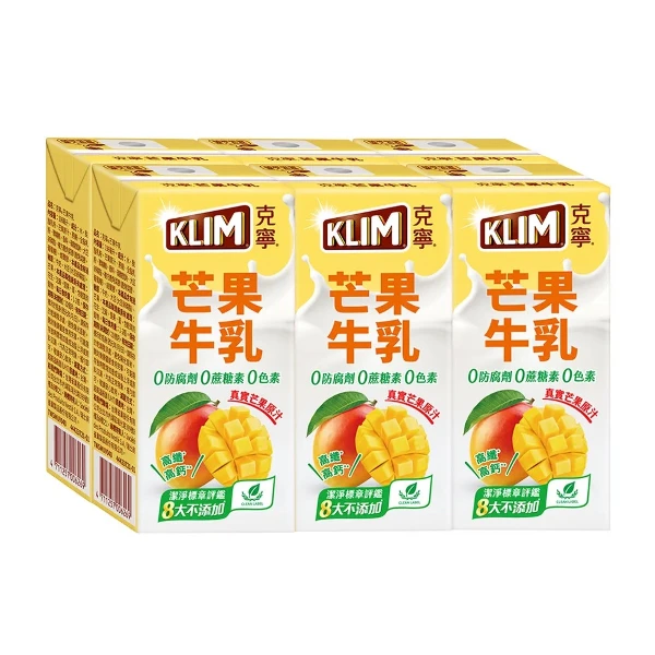 【克寧】芒果牛乳(198ml*6入)