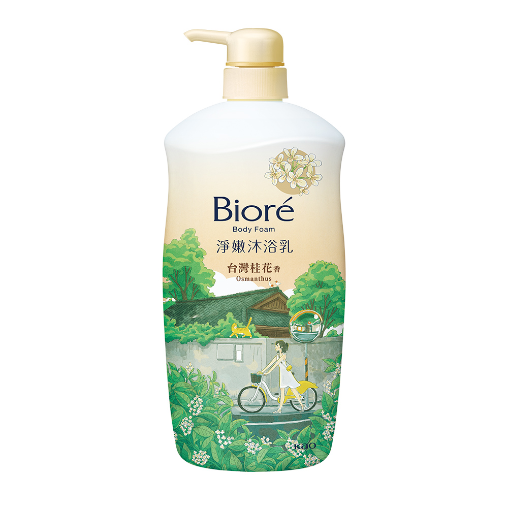 【Biore 蜜妮】淨嫩沐浴乳-台灣桂花香(保濕型)(1000g)